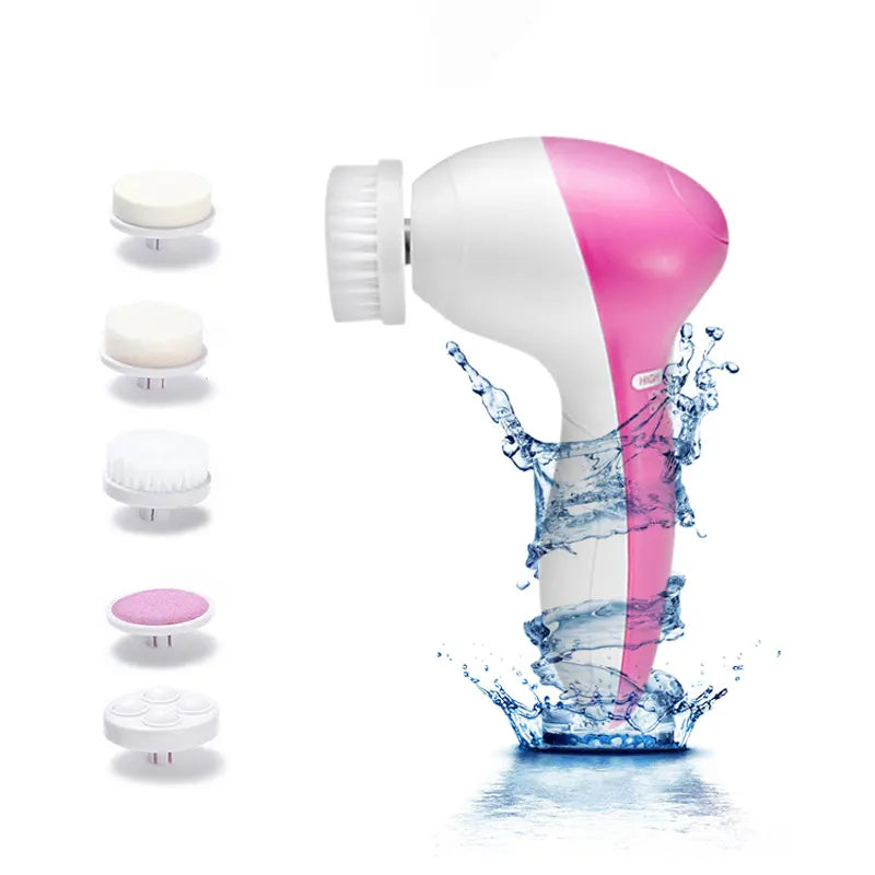 Brosse nettoyante visage + jade visage rouleau et gua sha