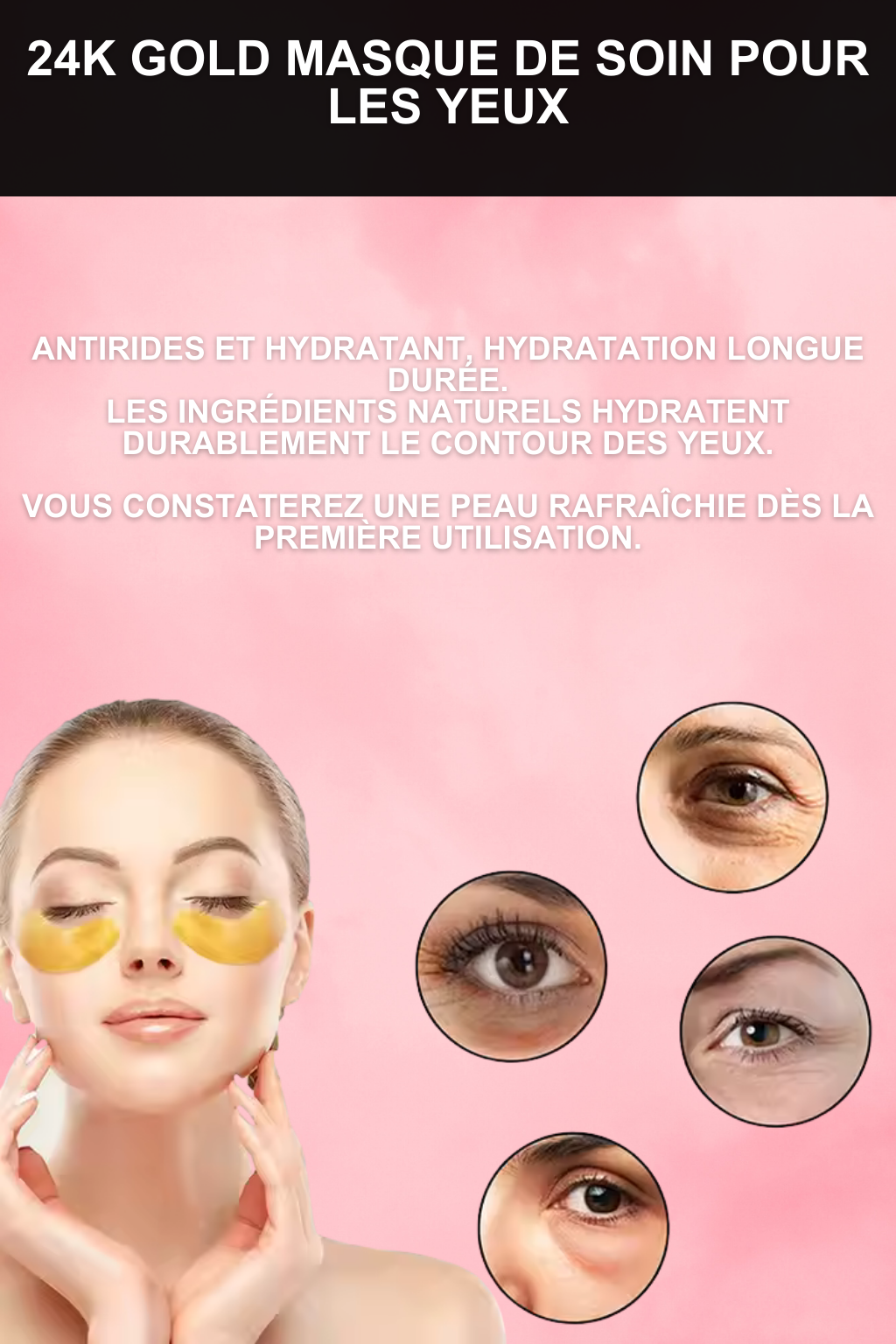 Patchs au collagène anti cernes + Masque facial minceur double menton