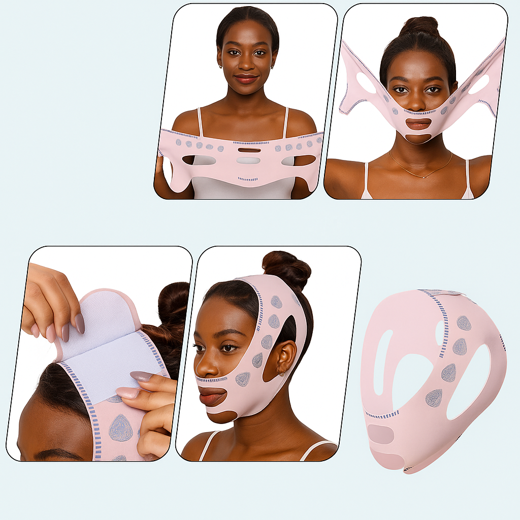 Patchs au collagène anti cernes + Masque facial minceur double menton