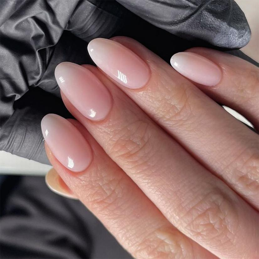 Press On Nails BabyBoomer Dégradé Rose Blanc